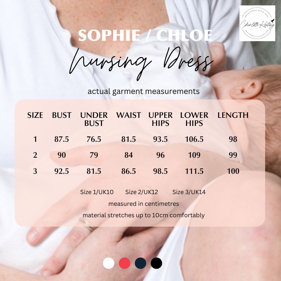 Breastfeeding Dress V Neck Knee Length Sophie