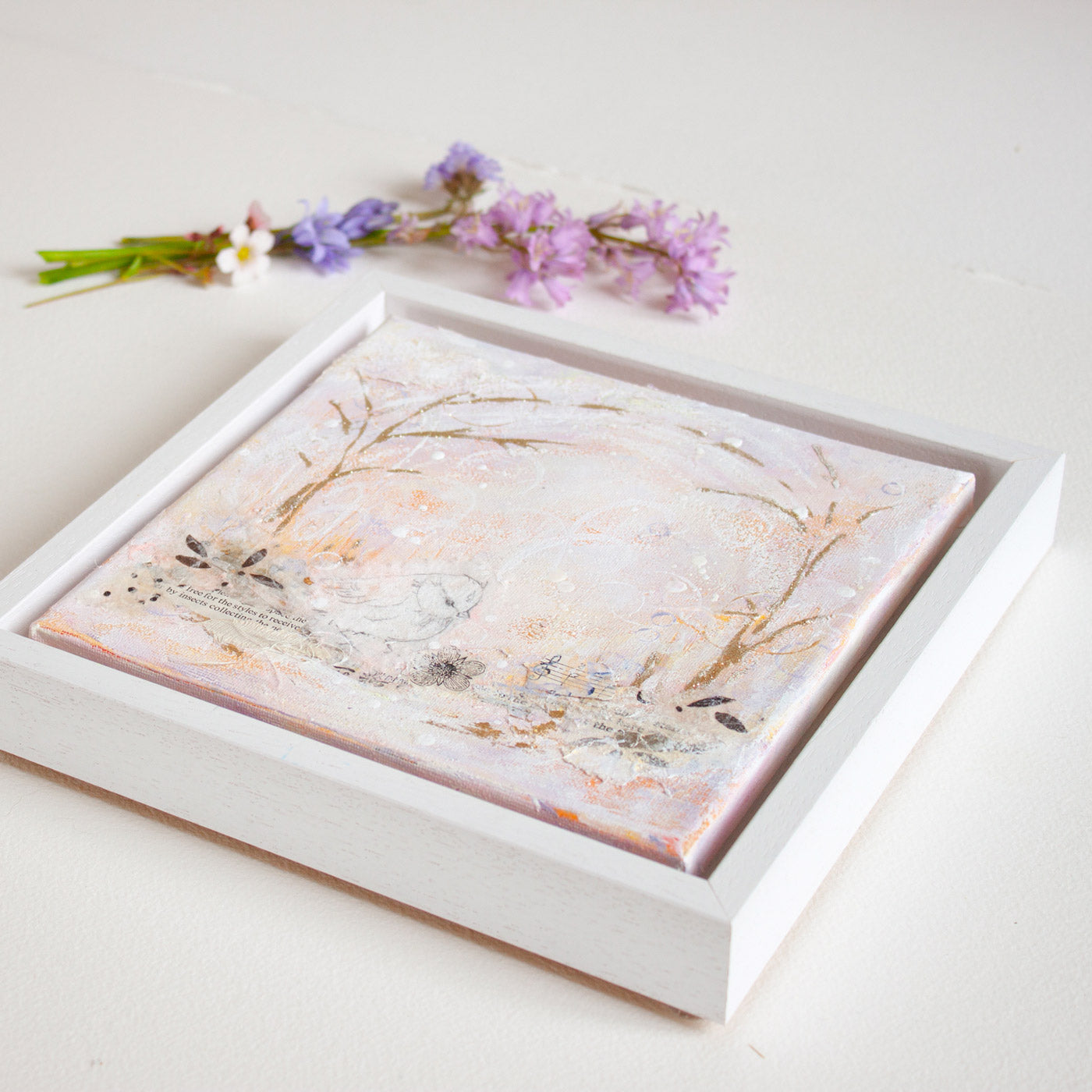 Remembering when | Abstract Landscape Painting on 20cm canvas