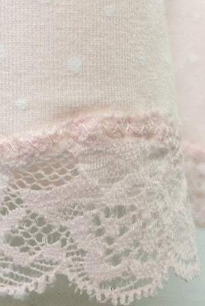 blush pink lace detail