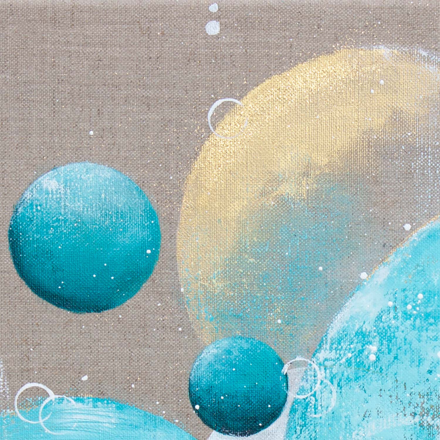 Riptide Moonbathing Painting 40cm x 50cm on Raw Linen Canvas