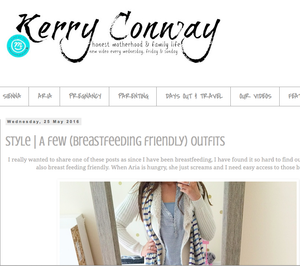 Sweetheart Nursing Top review by Mum Blogger Kerry Conway