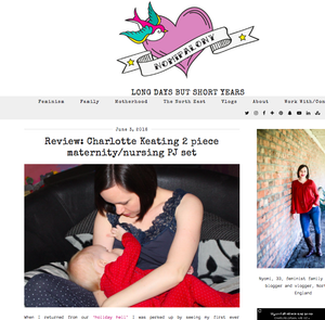 Nursing Pyjama Review by Mum Blogger NomiPalony