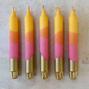 Raspberry Lemonade Colourful Yellow Orange Pink Candle