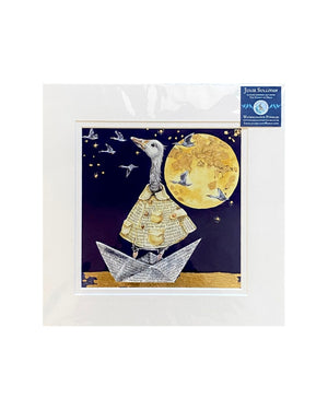 WCP144 Artemis Moon - Goose Print by Watercolour Puddles