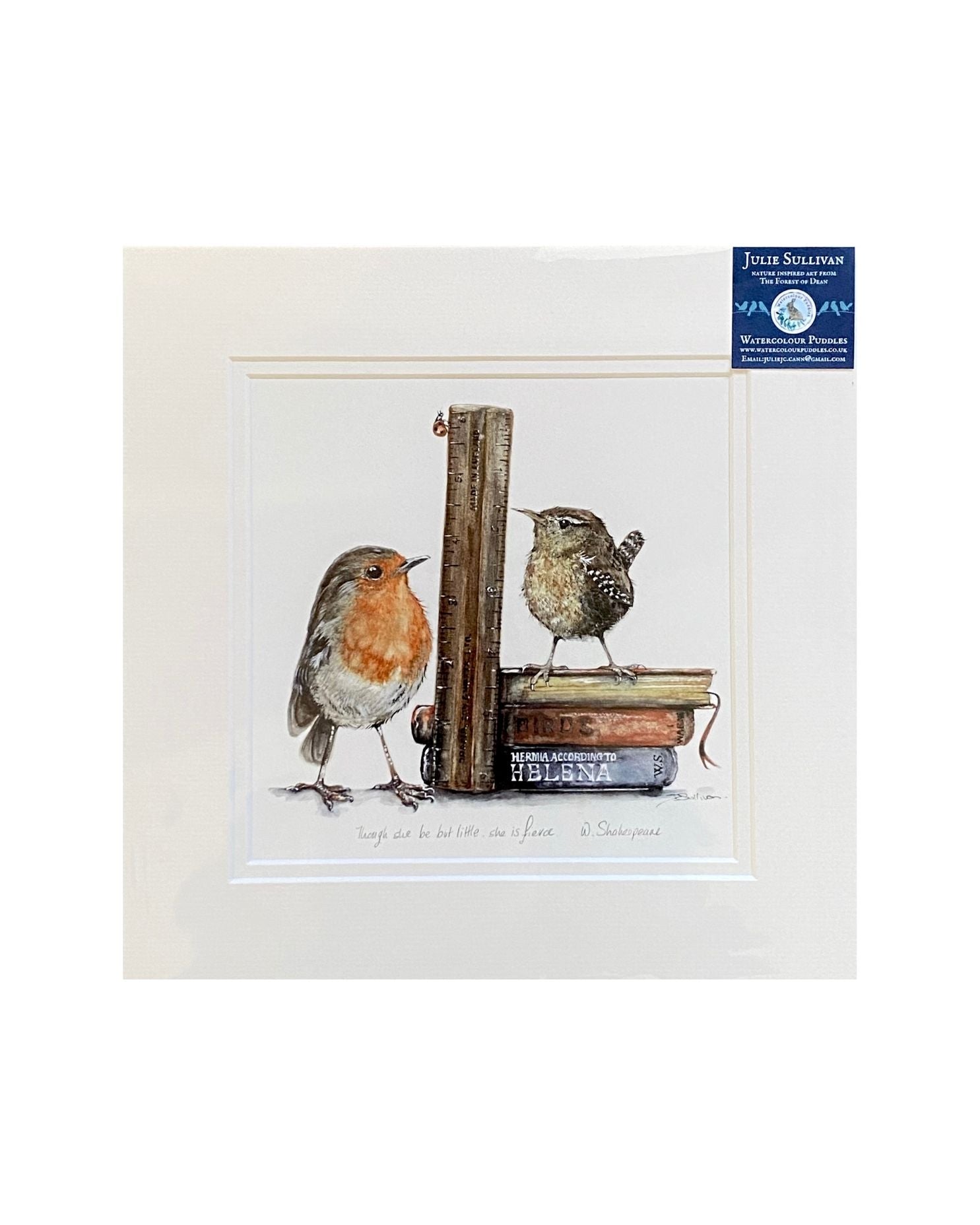 WCP106 Rule I: Be Fierce Print by Watercolour Puddles