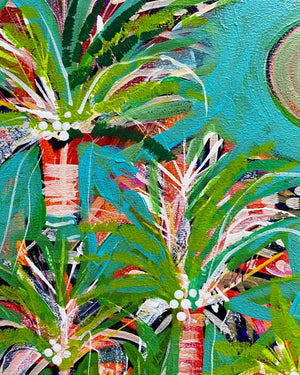 MP9 Dream Palm and Tranquil Moon 1 by Mary Price