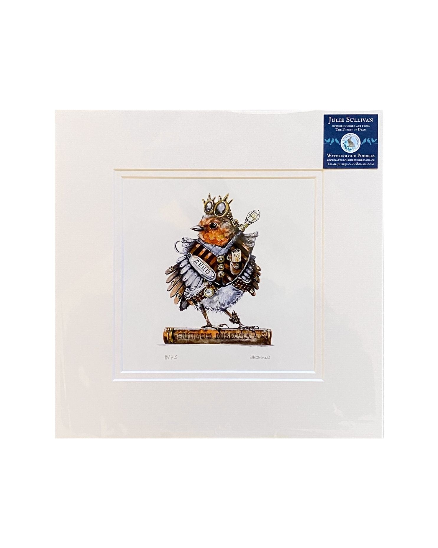 WCP121 Reuben Zebediah Print by Watercolour Puddles