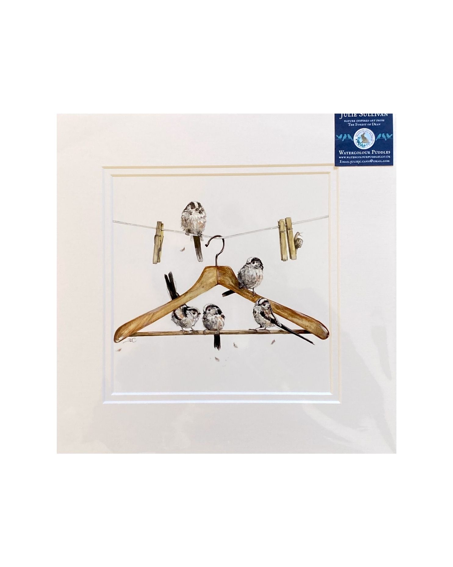 WCP044 Laundry Day Coathanger Print by Watercolour Puddles