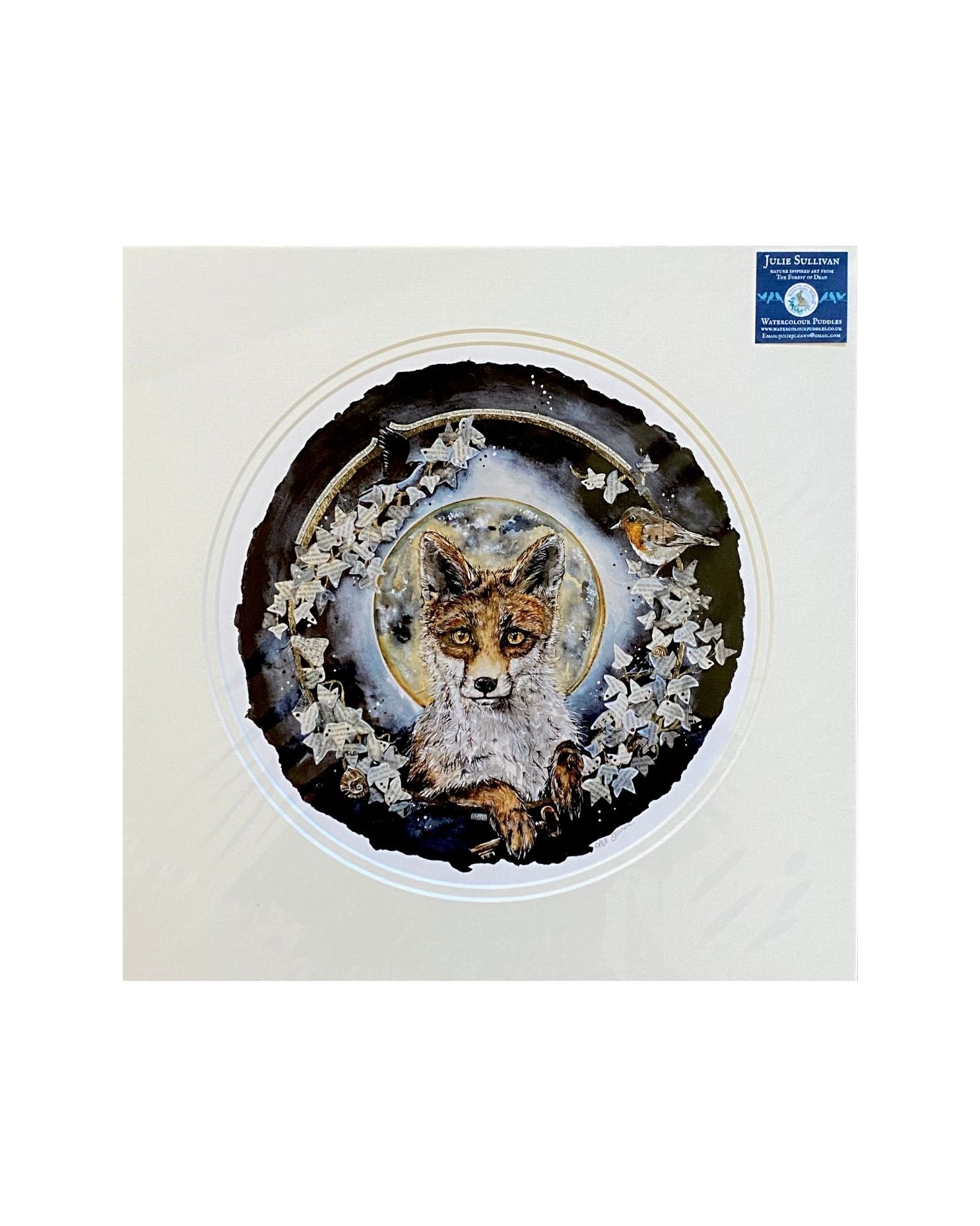WCP146 Magic Nocturne - Fox Large Print by Watercolour Puddles