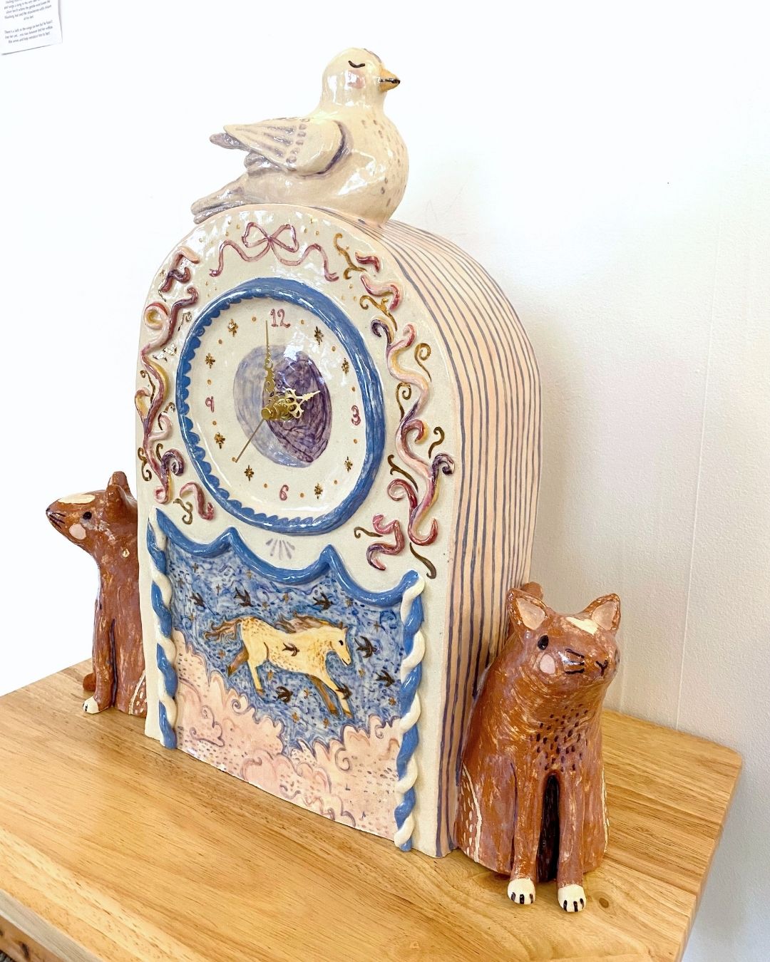 SL15 Whimsical Carriage Clock by Studio Lorenson Ceramics