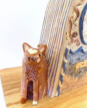 SL15 Whimsical Carriage Clock by Studio Lorenson Ceramics