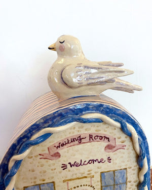 SL15 Whimsical Carriage Clock by Studio Lorenson Ceramics