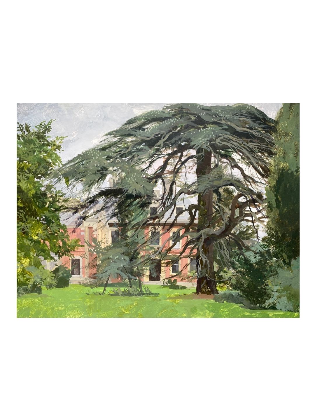 AL06 Highnam Court Unframed Landscape by Allan Laycock