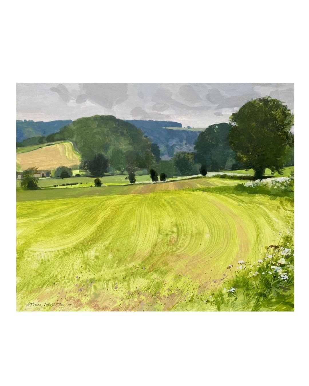 AL14 Holcombe to Podgwell Unframed Landscape by Allan Laycock