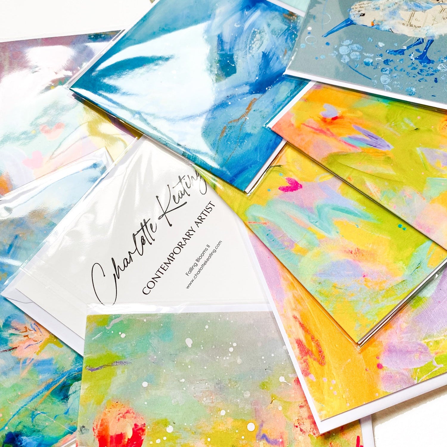 Sunshine Kisses Card | Bright Art Blank Greetings Card