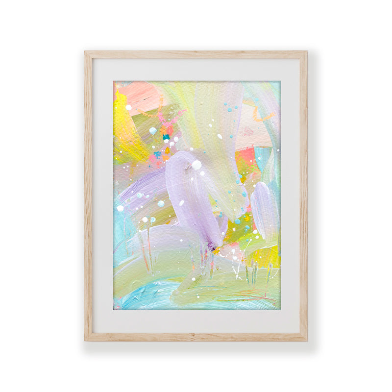 Sugar Plum Mimosa Aperitif | Abstract Painting on Paper