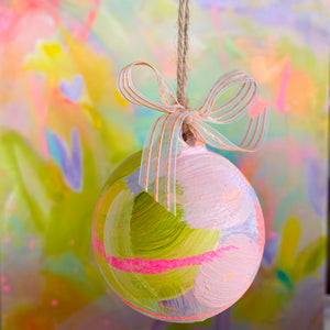 Sugar and Spice Hand Painted Ceramic Bauble