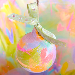 Sugar and Spice Hand Painted Ceramic Bauble