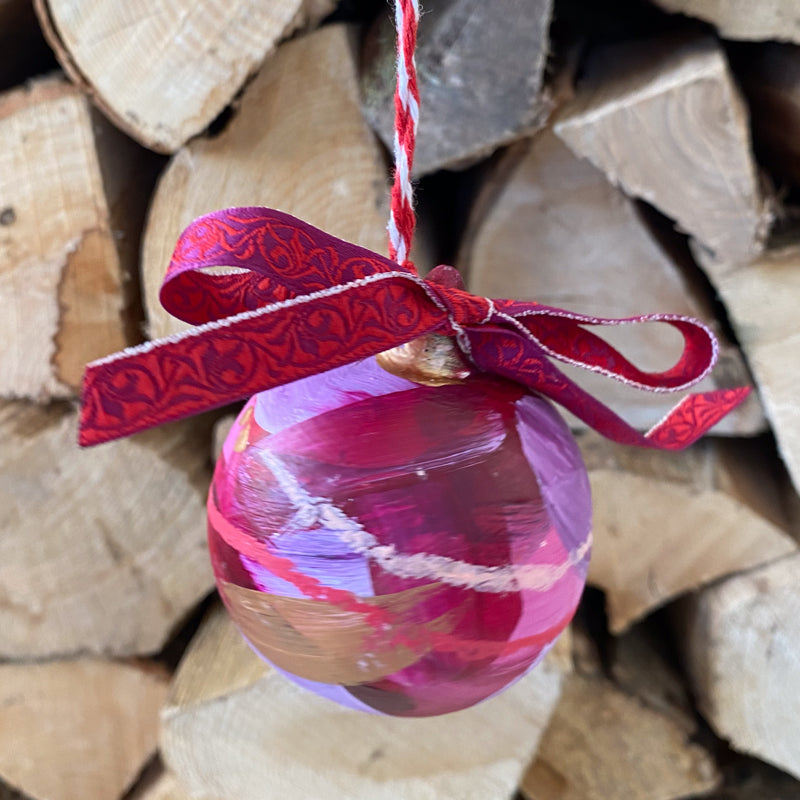 Turkish Delight Hand Painted Ceramic Bauble