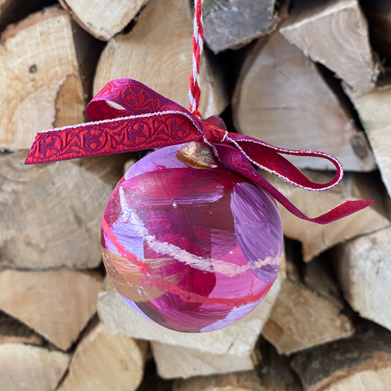 Turkish Delight Hand Painted Ceramic Bauble