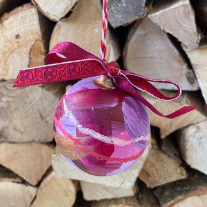 Turkish Delight Hand Painted Ceramic Bauble