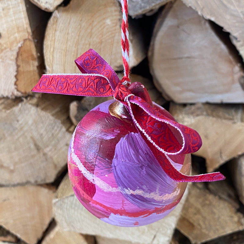 Turkish Delight Hand Painted Ceramic Bauble