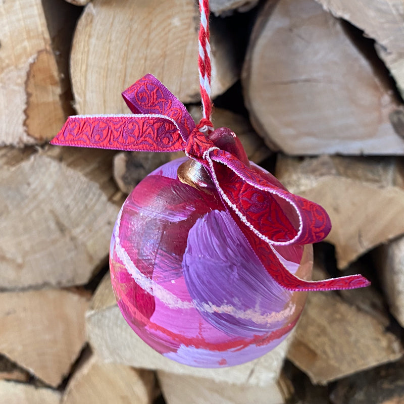 Turkish Delight Hand Painted Ceramic Bauble