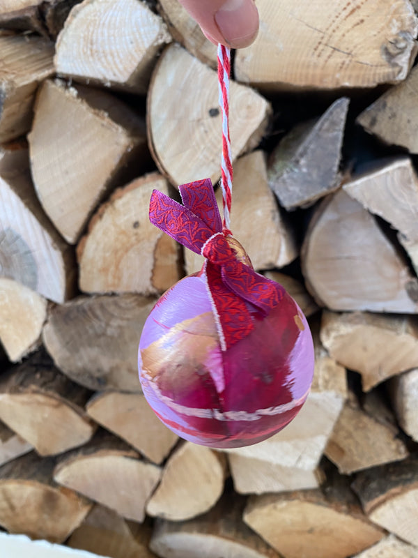Turkish Delight Hand Painted Ceramic Bauble