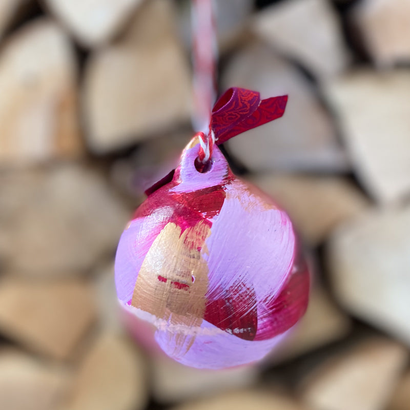 Turkish Delight Hand Painted Ceramic Bauble