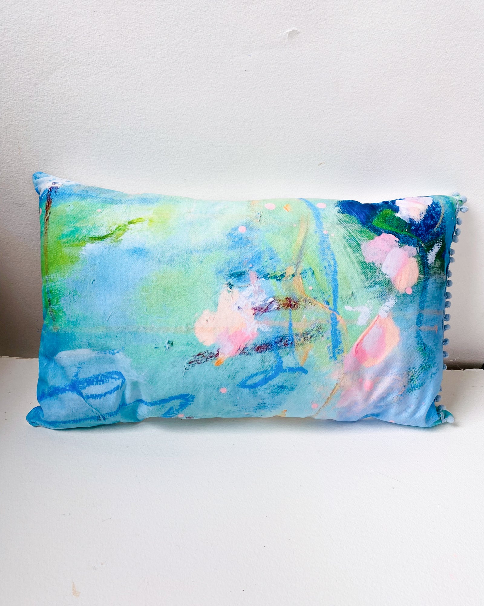 Drifting Light Printed Bolster Cushion