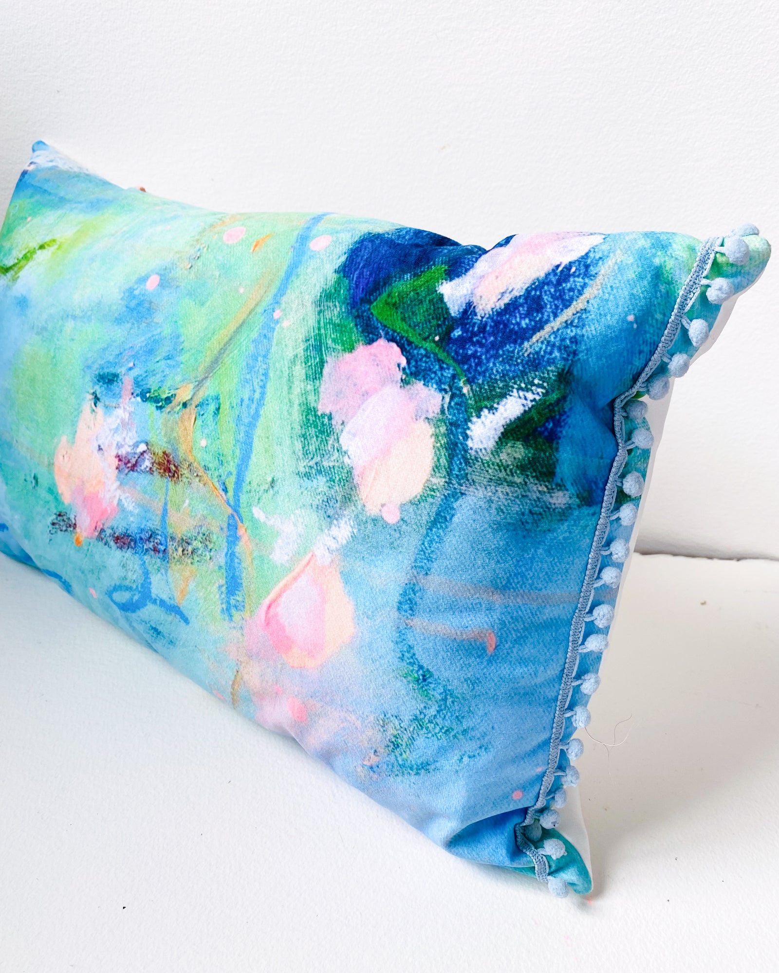 Drifting Light Printed Bolster Cushion