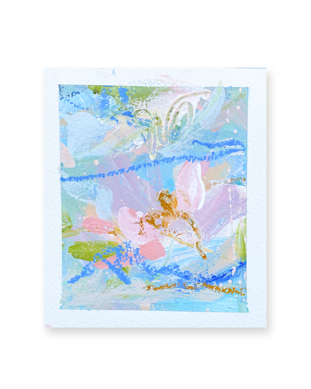 Falling Blooms 1 | Floral Abstract on Watercolour Paper