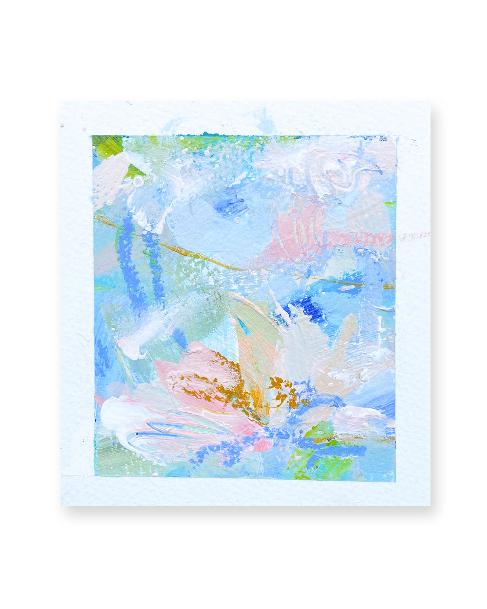 Falling Blooms 3 | Floral Abstract on Watercolour Paper