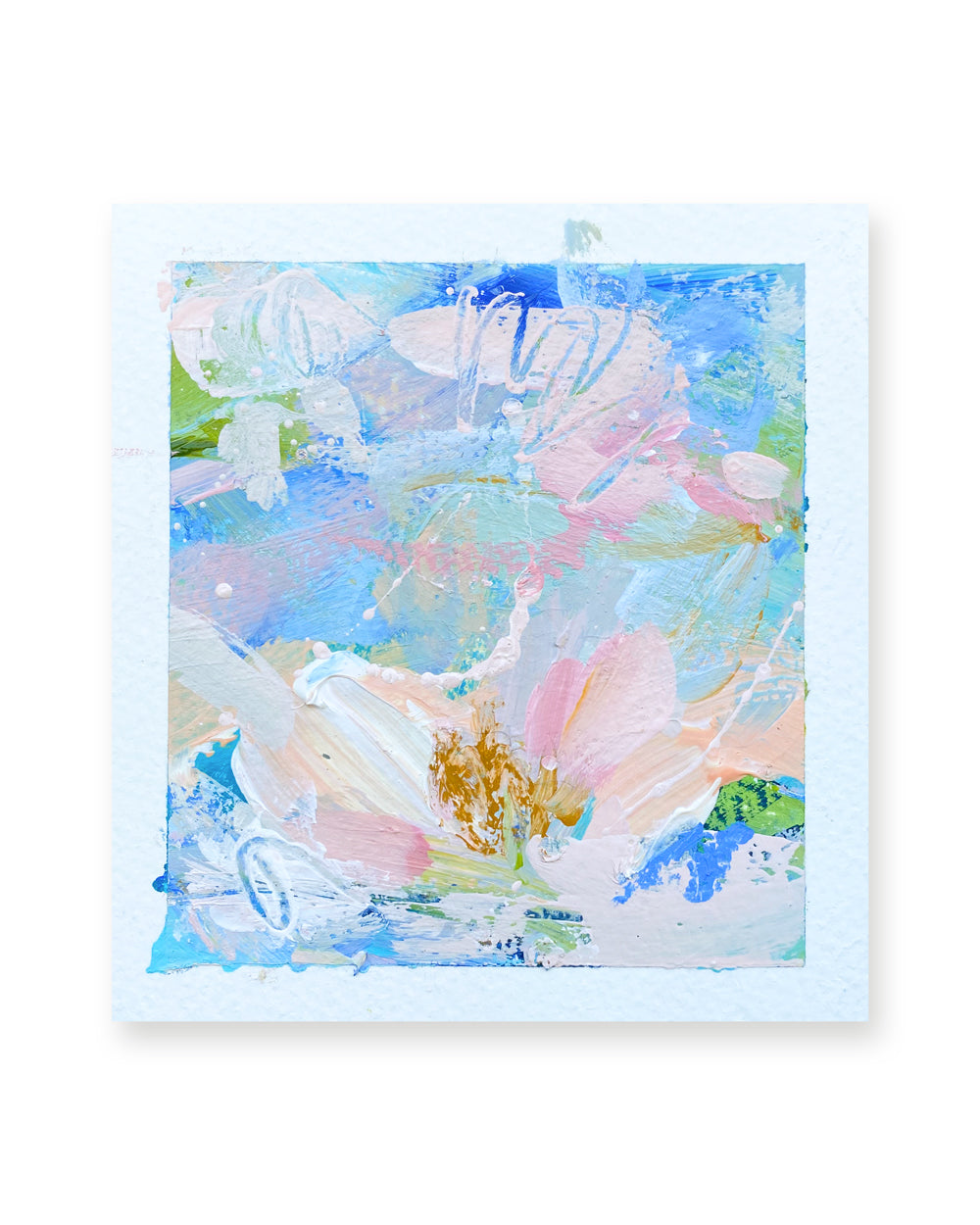 Falling Blooms 4 | Floral Abstract on Watercolour Paper