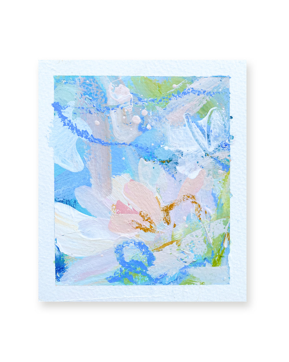 Falling Blooms 5 | Floral Abstract on Watercolour Paper