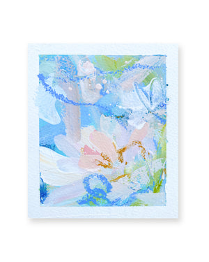 Falling Blooms 5 | Floral Abstract on Watercolour Paper