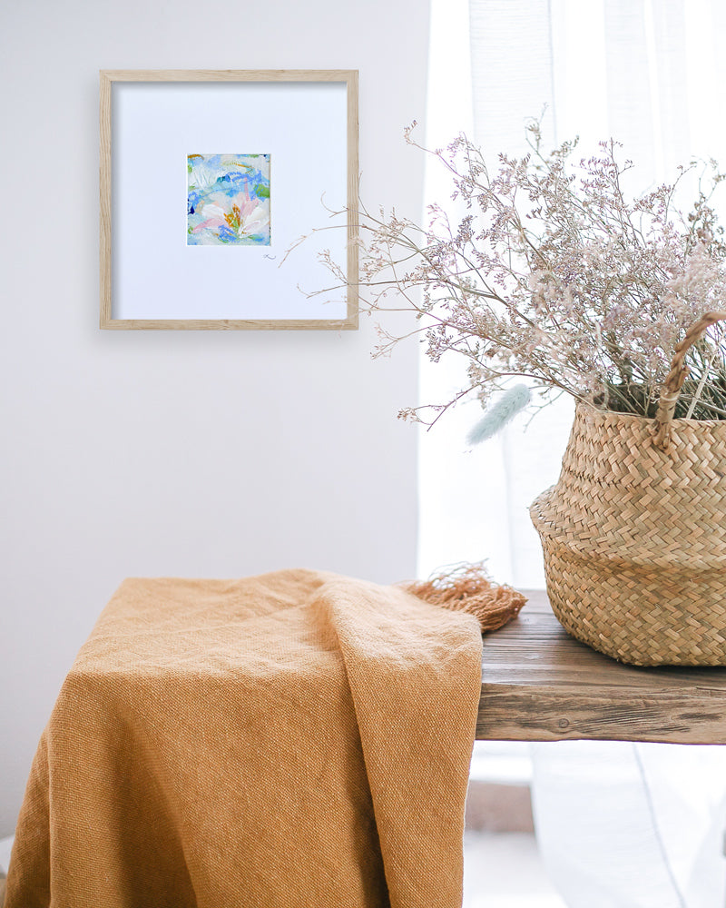 Falling Blooms 2 | Floral Abstract on Watercolour Paper