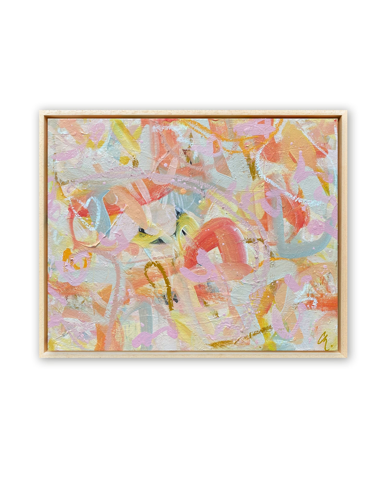 Warming to You | Framed Acrylic Painting on Canvas