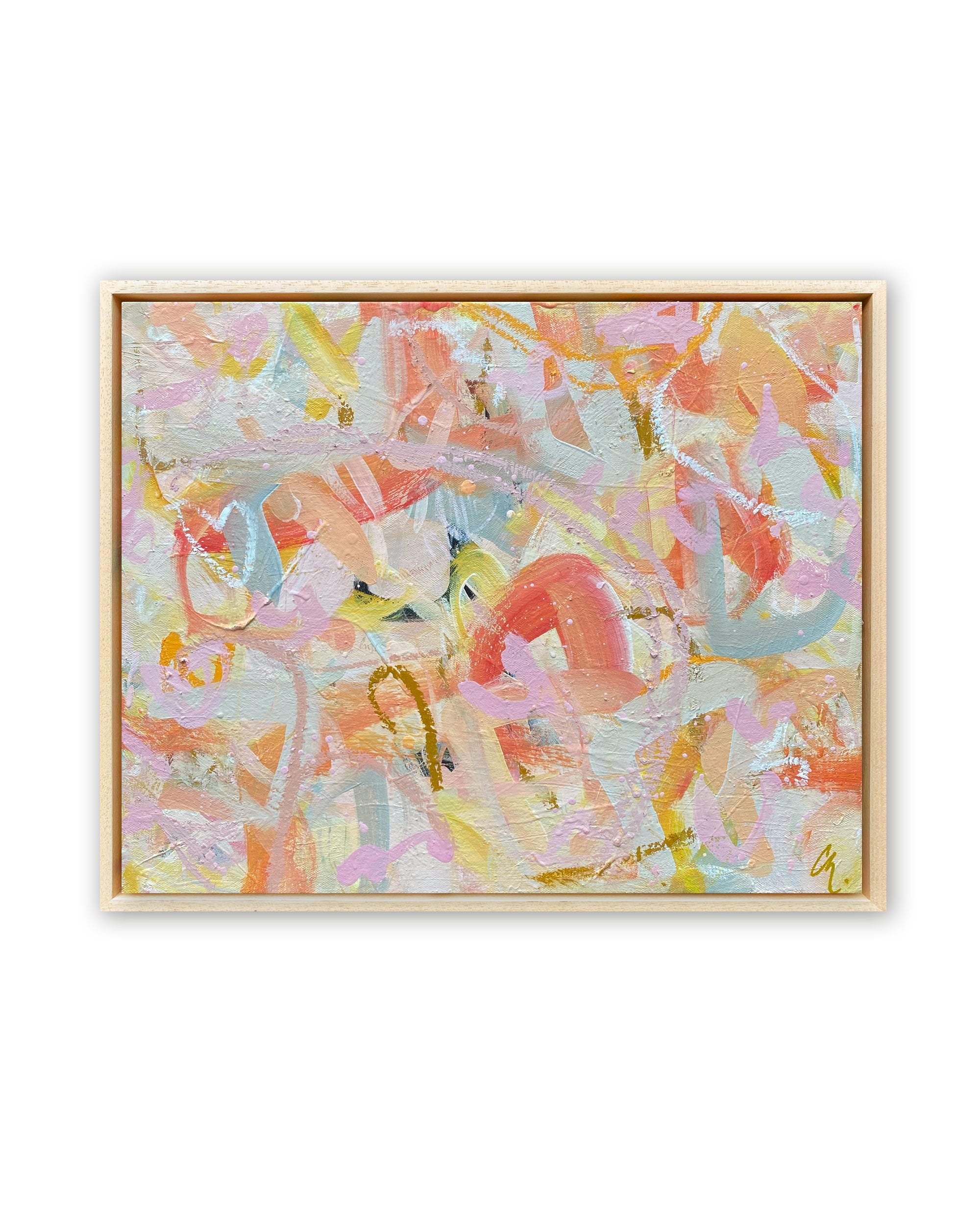 Warming to You | Framed Acrylic Painting on Canvas