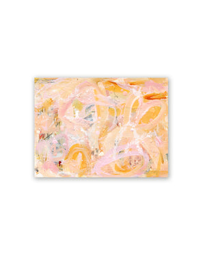 Amber Heart | Acrylic Painting on Watercolour Paper