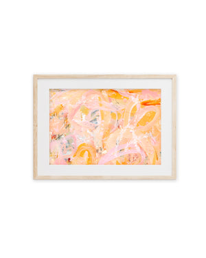 Amber Heart | Acrylic Painting on Watercolour Paper