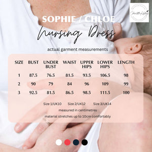 Breastfeeding Dress V Neck Knee Length Sophie