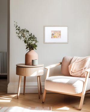 Velvet Embrace | Acrylic Painting on Watercolour Paper