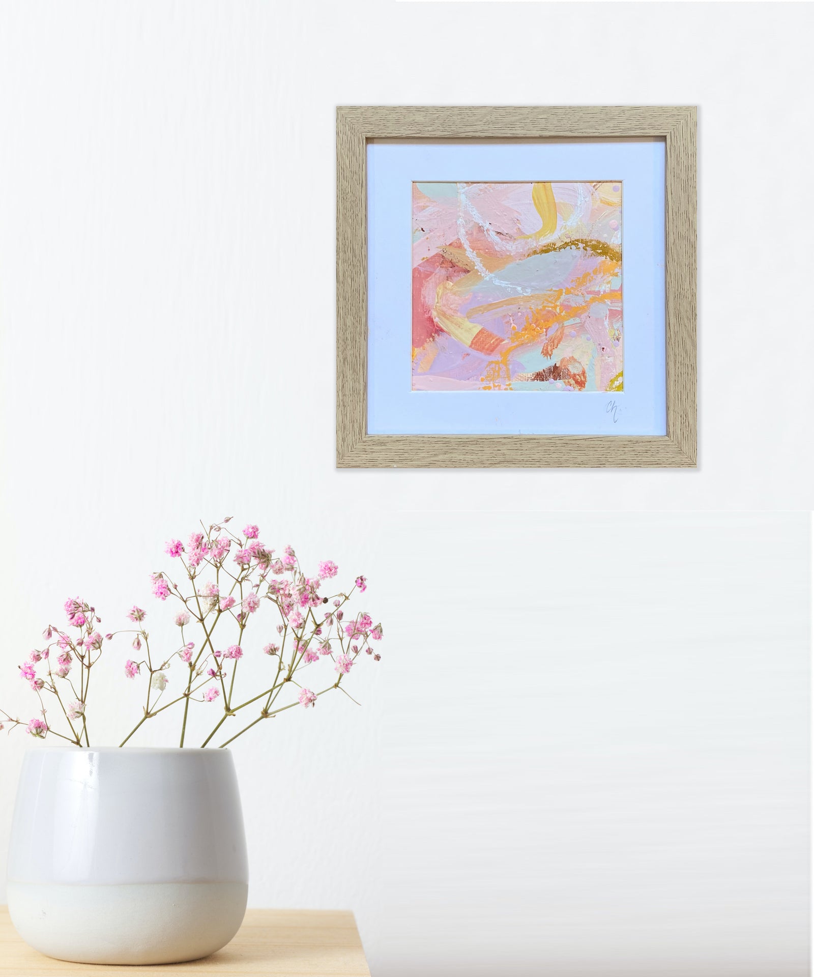 Rosy Love | Mini Acrylic Painting Colour Study