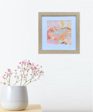 Rosy Love | Mini Acrylic Painting Colour Study