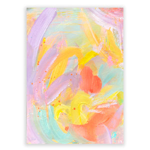 Frosted Carrot Cake with Watermelon Sprinkles | Acrylic Painting on Watercolour Paper