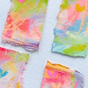 Bitesize Treats | Tiny Abstract Paintings on Paper