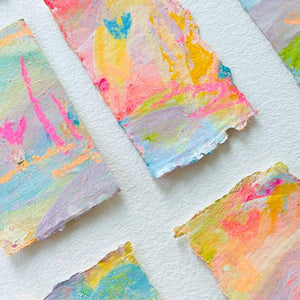 Bitesize Treats | Tiny Abstract Paintings on Paper