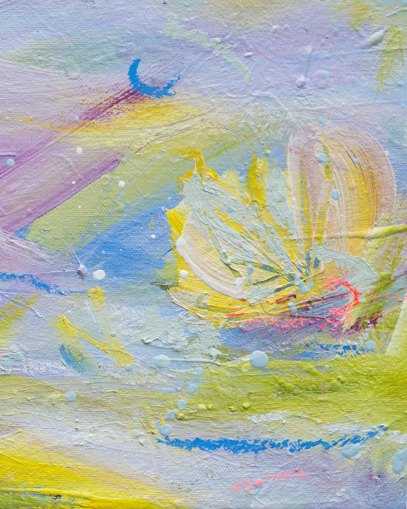 Inner Sunshine | Calm Acrylic Painting on Canvas