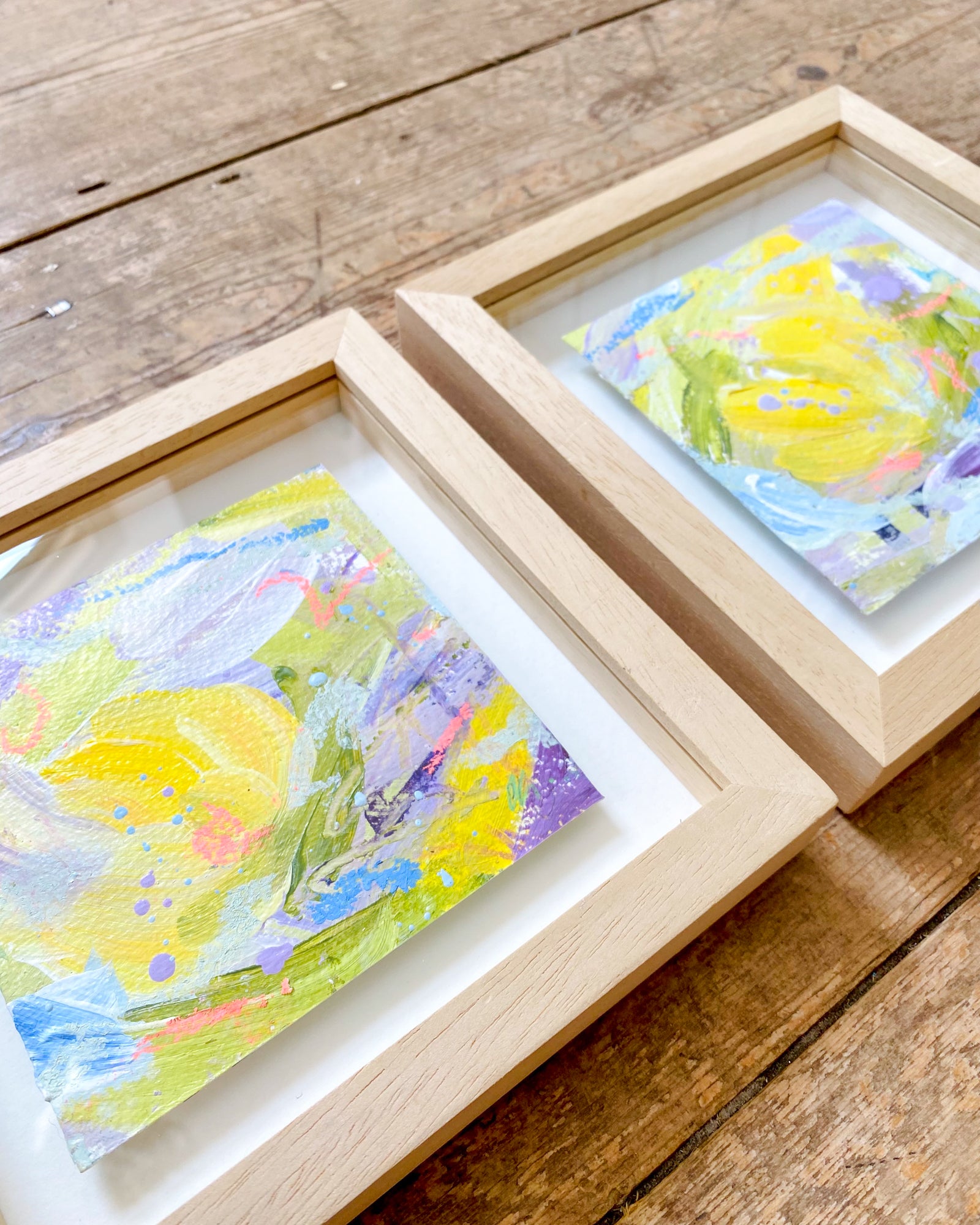 Soft Radiance | Floral Abstract on Watercolour Paper